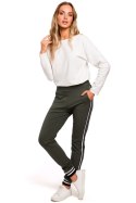 Spodnie Damskie Model MOE460 Military Green - Moe - L Spodnie Damskie Model MOE460 Military Green - Moe - L