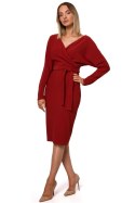 Sukienka Model MOE523 Cegła - Moe - XXL Sukienka Model MOE523 Cegła - Moe - XXL