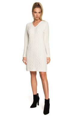 Sukienka Model MOE713 Kość słoniowa - Moe - L/XL