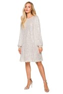 Sukienka Model MOE715 Szampan - Moe - XXL Sukienka Model MOE715 Szampan - Moe - XXL