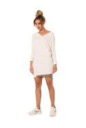 Sukienka Model MOE732 Śmietana - Moe - XXL Sukienka Model MOE732 Śmietana - Moe - XXL