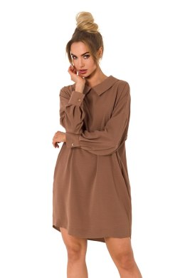 Sukienka Model MOE740 Czekolada - Moe - XXL