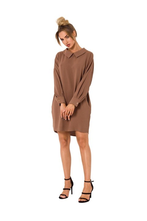Sukienka Model MOE740 Czekolada - Moe - XXL Sukienka Model MOE740 Czekolada - Moe - XXL