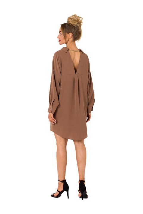 Sukienka Model MOE740 Czekolada - Moe - XXL Sukienka Model MOE740 Czekolada - Moe - XXL