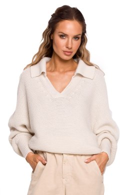 Sweter Damski Model MOE687 Kość słoniowa - Moe - S/M