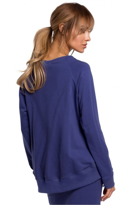 Bluza Damska Model MOE492 Indygo - Moe - M Bluza Damska Model MOE492 Indygo - Moe - M