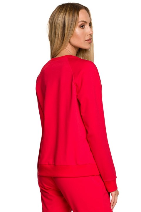 Bluza Damska Model MOE693 Red - Moe - s Bluza Damska Model MOE693 Red - Moe - s