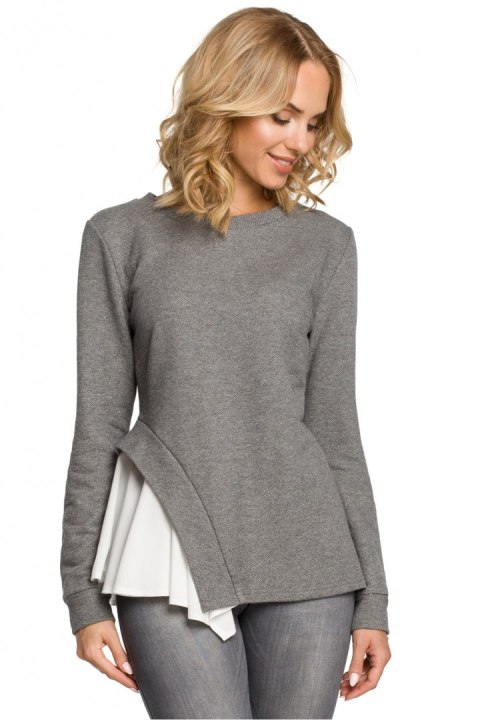 Bluzka Model MOE333 Grey - Moe - M Bluzka Model MOE333 Grey - Moe - M