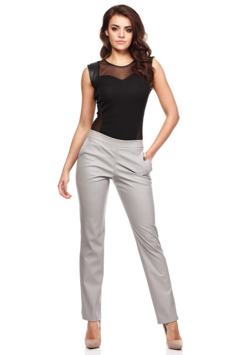 Spodnie Damskie Model MOE144 Grey - Moe - s Spodnie Damskie Model MOE144 Grey - Moe - s