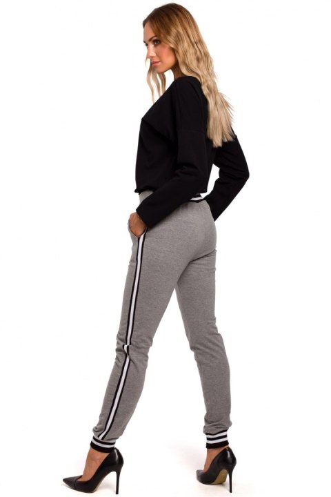 Spodnie Damskie Model MOE460 Grey - Moe - XXL Spodnie Damskie Model MOE460 Grey - Moe - XXL