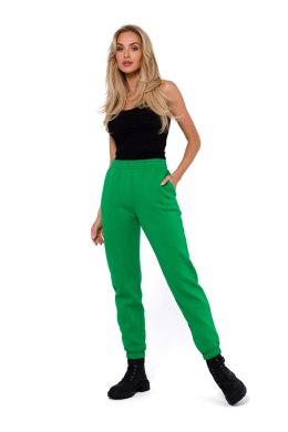 Spodnie Dresowe Model MOE760 Green - Moe - XXL