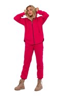 Spodnie Dresowe Model MOE760 Malina - Moe - L