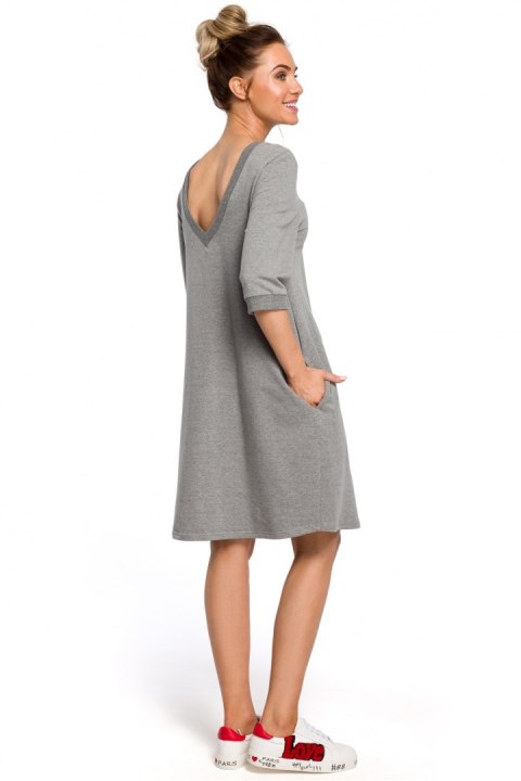 Sukienka Model MOE417 Grey - Moe - XXL Sukienka Model MOE417 Grey - Moe - XXL