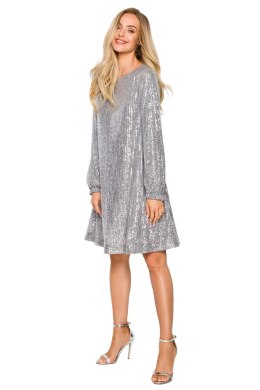 Sukienka Model MOE715 Silver - Moe - XXL