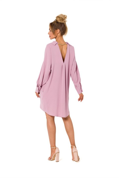 Sukienka Model MOE740 Dirty Pink - Moe - M Sukienka Model MOE740 Dirty Pink - Moe - M