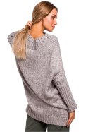 Sweter Damski Model MOE470 Grey - Moe - S/M Sweter Damski Model MOE470 Grey - Moe - S/M