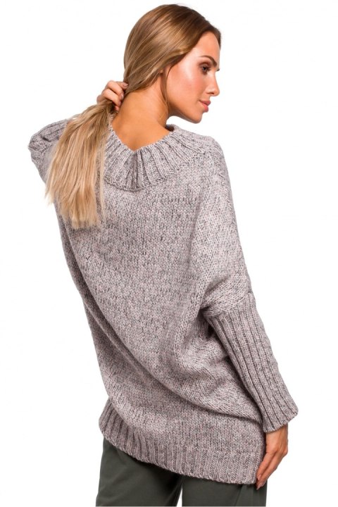 Sweter Damski Model MOE470 Grey - Moe - S/M Sweter Damski Model MOE470 Grey - Moe - S/M