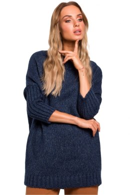 Sweter Damski Model MOE470 Navy - Moe - S/M