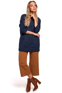 Sweter Damski Model MOE470 Navy - Moe - S/M