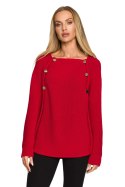 Sweter Damski Model MOE712 Malina - Moe - S/M Sweter Damski Model MOE712 Malina - Moe - S/M