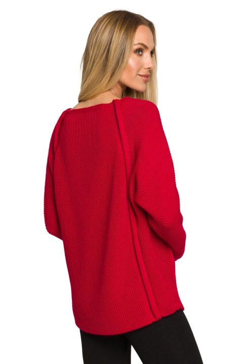 Sweter Damski Model MOE712 Malina - Moe - S/M Sweter Damski Model MOE712 Malina - Moe - S/M