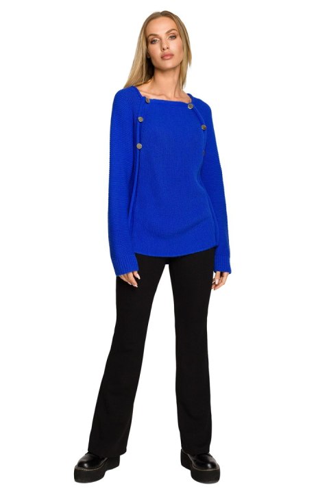 Sweter Damski Model MOE712 Szafir - Moe - L/XL Sweter Damski Model MOE712 Szafir - Moe - L/XL