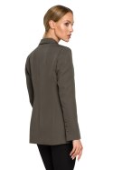 Żakiet Model MOE701 Khaki - Moe - M Żakiet Model MOE701 Khaki - Moe - M