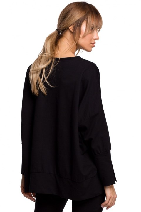 Bluza Damska Model MOE491 Black - Moe - S/M Bluza Damska Model MOE491 Black - Moe - S/M