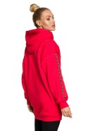 Bluza Damska Model MOE696 Red - Moe - XL Bluza Damska Model MOE696 Red - Moe - XL