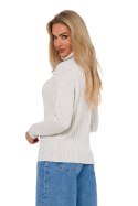 Golf Damski Model MOE771 Kość słoniowa - Moe - S/M Golf Damski Model MOE771 Kość słoniowa - Moe - S/M