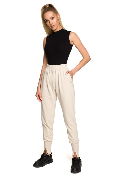 Spodnie Dresowe Model MOE692 Piasek - Moe - XXL Spodnie Dresowe Model MOE692 Piasek - Moe - XXL