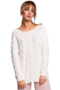 Sweter Damski Model MOE511 Ecru - Moe - S/M Sweter Damski Model MOE511 Ecru - Moe - S/M