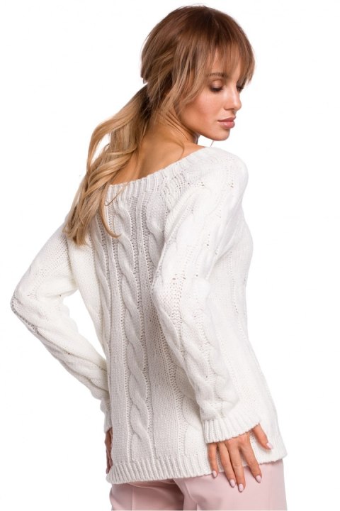 Sweter Damski Model MOE511 Ecru - Moe - S/M Sweter Damski Model MOE511 Ecru - Moe - S/M