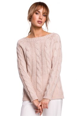 Sweter Damski Model MOE511 Powder Pink - Moe - S/M