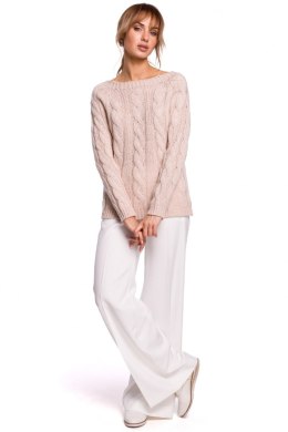 Sweter Damski Model MOE511 Powder Pink - Moe - S/M