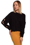 Sweter Damski Model MOE539 Black - Moe - S/M Sweter Damski Model MOE539 Black - Moe - S/M