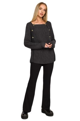 Sweter Damski Model MOE712 Grafit - Moe - S/M