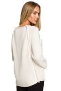 Sweter Damski Model MOE712 Kość słoniowa - Moe - S/M Sweter Damski Model MOE712 Kość słoniowa - Moe - S/M