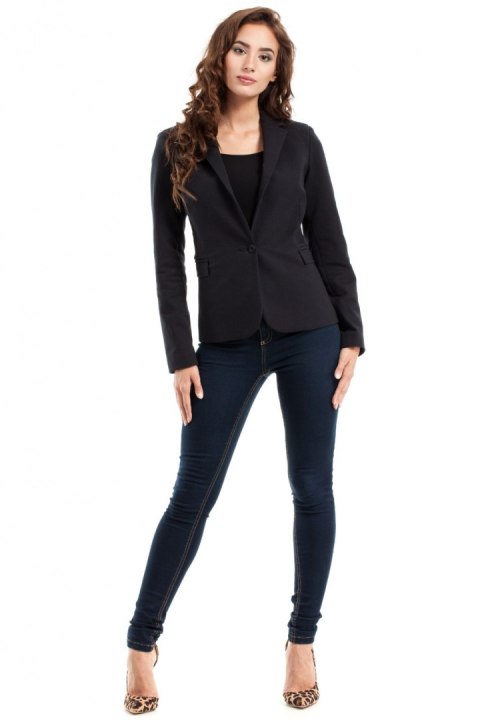 Żakiet Model MOE243 Black - Moe - M Żakiet Model MOE243 Black - Moe - M