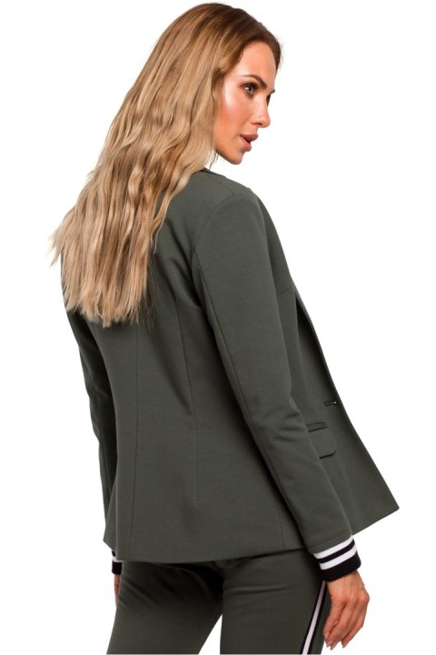 Żakiet Model MOE459 Military Green - Moe - M Żakiet Model MOE459 Military Green - Moe - M