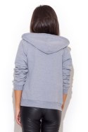 Bluza Damska Model K196 Grey - Katrus - M Bluza Damska Model K196 Grey - Katrus - M