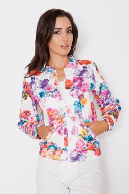 Kurtka Damska Model K287 Wzór Flowers - Katrus - S