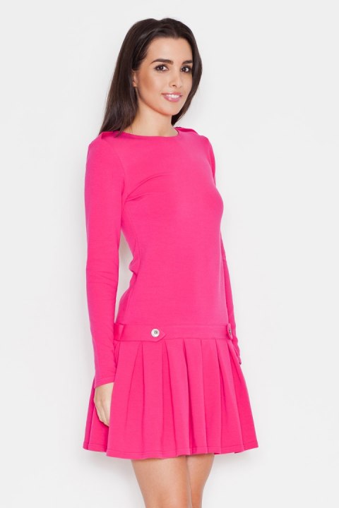 Sukienka Model K267 Pink - Katrus - S Sukienka Model K267 Pink - Katrus - S