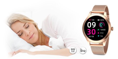 Damski SMARTWATCH G.Rossi SW014G-2 Różowe złoto Damski SMARTWATCH G.Rossi SW014G-2 Różowe złoto