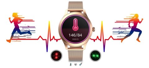 Damski SMARTWATCH G.Rossi SW014G-2 Różowe złoto Damski SMARTWATCH G.Rossi SW014G-2 Różowe złoto