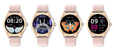 Damski SMARTWATCH G.Rossi SW014G-3 Różowe złoto, Silikonowy pasek Damski SMARTWATCH G.Rossi SW014G-3 Różowe złoto, Silikonowy pasek