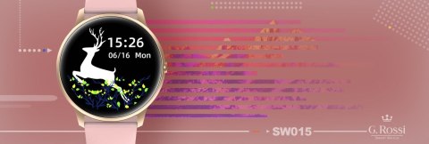 Damski SMARTWATCH G.Rossi SW015-2 Różowy Damski SMARTWATCH G.Rossi SW015-2 Różowy