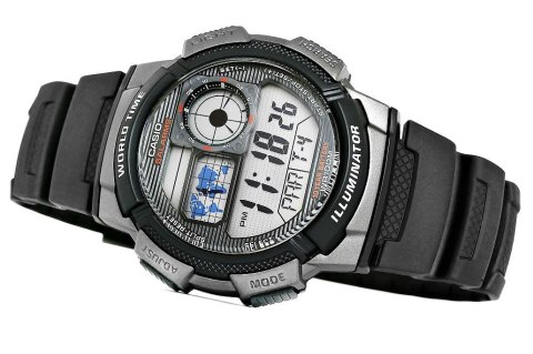 Zegarek Męski CASIO AE-1000W-1BVEF + BOX Zegarek Męski CASIO AE-1000W-1BVEF + BOX