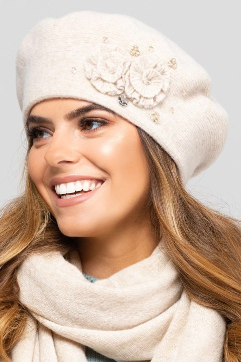 Beret Model Barcelona Beige - Kamea - uniwersalny