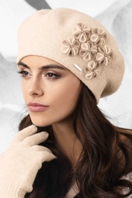 Beret Model Gorycja Beige - Kamea - uniwersalny